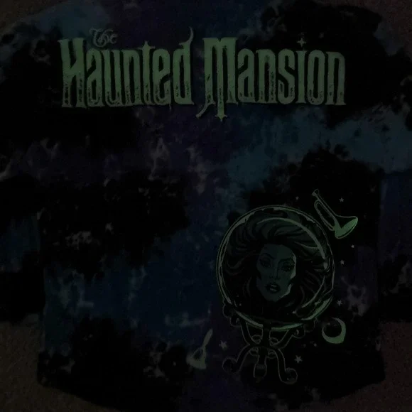 Disney Haunted Mansion Spirit Jersey Shirt Womens XL Tie Dye Glow Dark Top - Picture 9 of 12